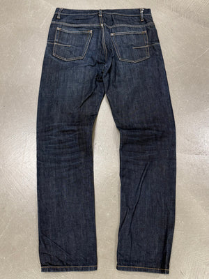 2000s Dior by Hedi Slimane raw denim straight jeans
