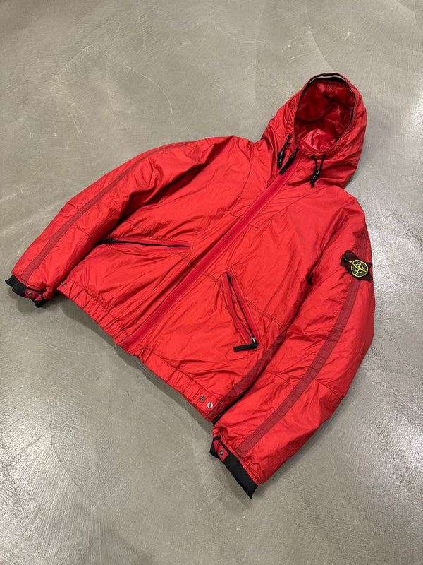 2007 Stone Island mesh badge down jacket