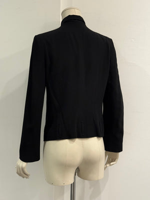 2000s Ann Demeulemeester minimalist hook closure jacket