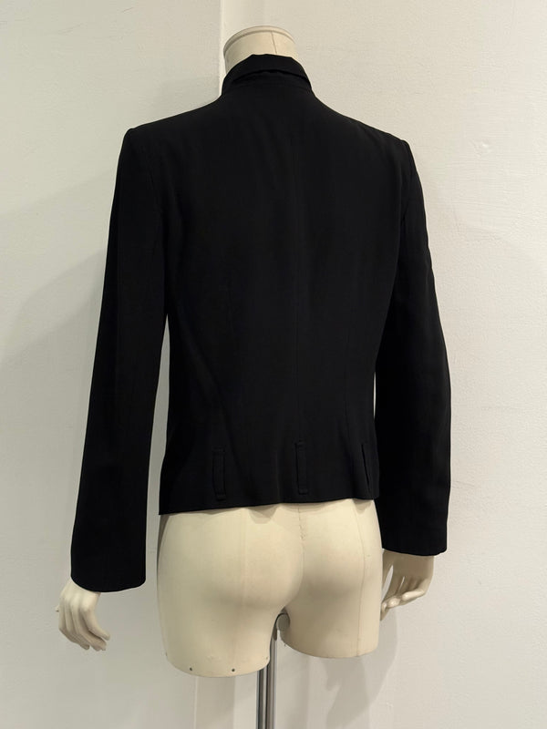 2000s Ann Demeulemeester minimalist hook closure jacket