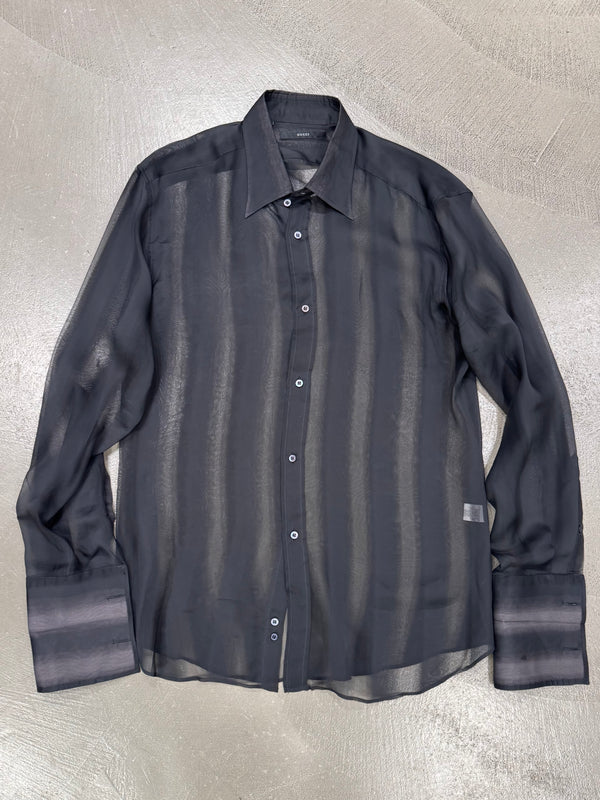 S/S2001 Gucci by Tom Ford silk transparent shirt