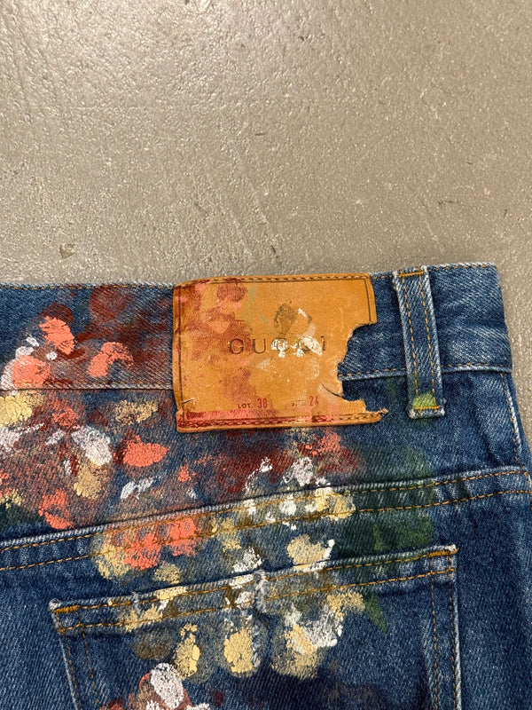 2016 Gucci by Alessandro Michele floral denim