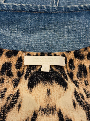 S/S2003 Roberto Cavalli tattoo embroidered denim jacket