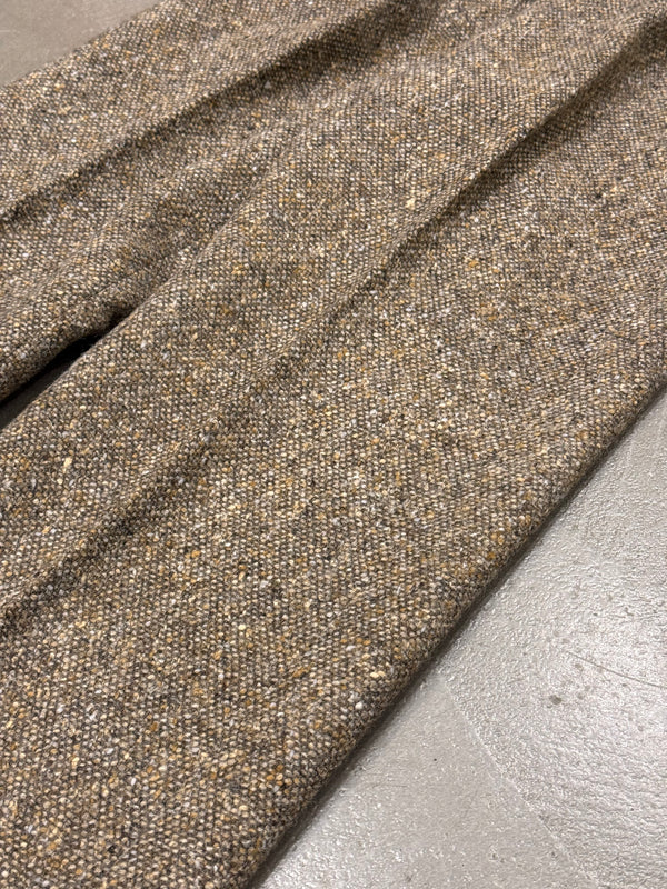 1970s HERMES bouclé tweed tailored heavy wool pants