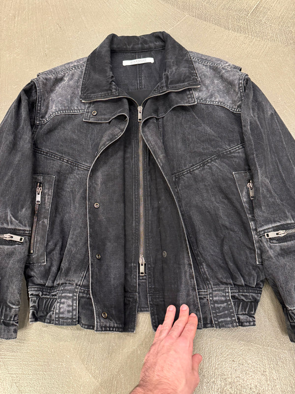 2020s Givenchy sample bomber denim jacket