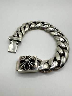 Chrome Hearts cross box cuban link bracelet