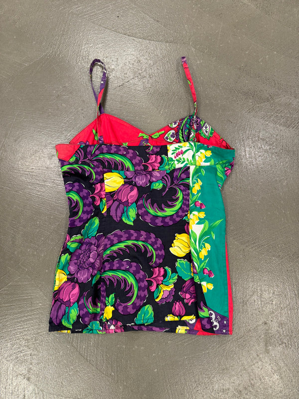 1990s Gianni Versace bandana corset style top