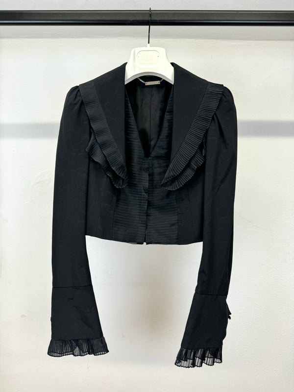 S/S 2007 Alexander McQueen evening jacket with pleated details