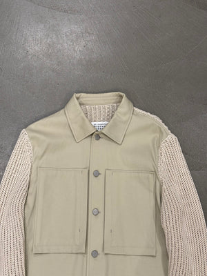 S/S2020 Maison Margiela ribbed-sleeve hybrid jacket