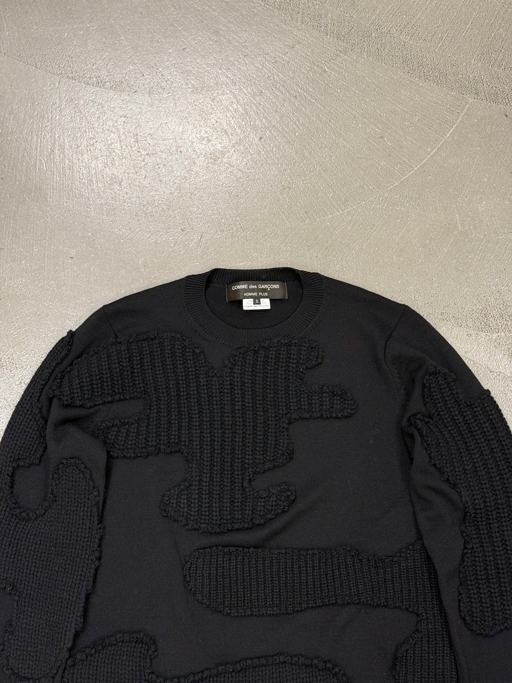 2017 Comme des Garçons patchwork knit sweater