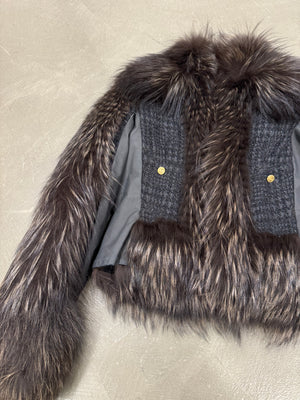 A/W2010 Roberto Cavalli real fox fur jacket