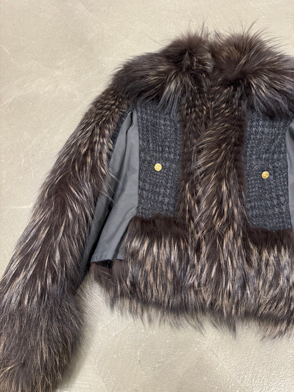 A/W2010 Roberto Cavalli real fox fur jacket