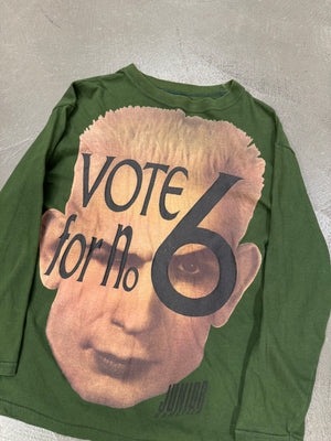 AW 1991 Jean Paul Gaultier "vote for no.6" long sleeve t-shirt