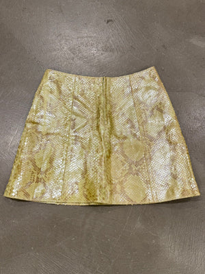 1990s Gianni Versace real Python mini skirt