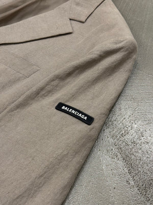 2022 Balenciaga tailored linen blazer