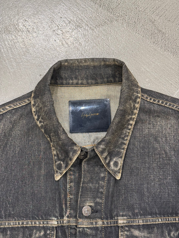 S/S2002 Yohji Yamamoto runway faded denim jacket