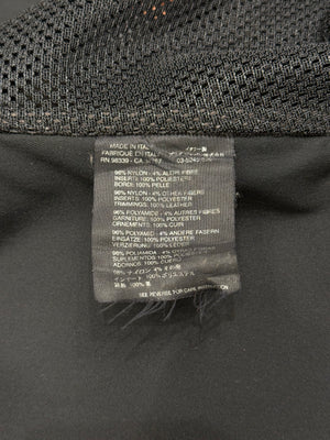 2000s Prada hybrid nylon jacket with leather trim