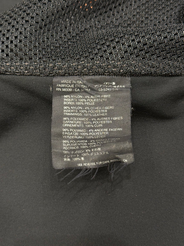 2000s Prada hybrid nylon jacket with leather trim
