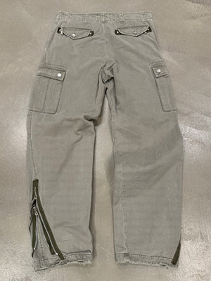 2008 Dolce & Gabbana double ankle zipper cargo pants