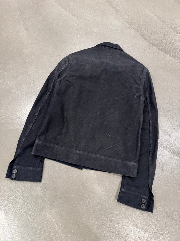 2000s Dior by Hedi Slimane faded raw cotton jacket