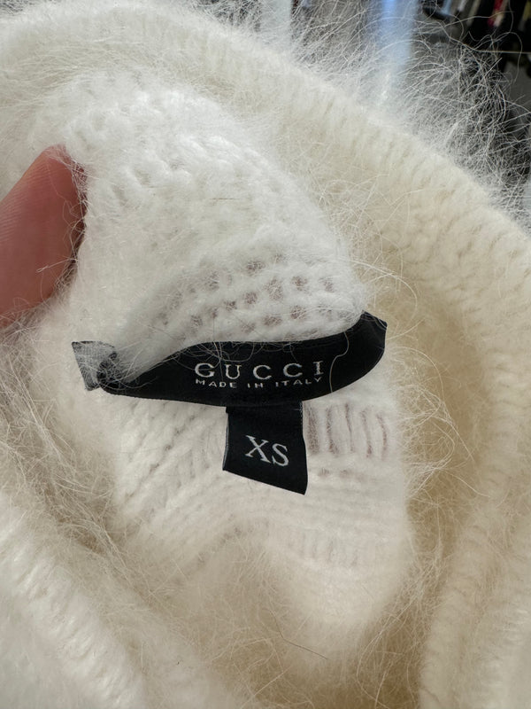 2000s Gucci angora furry sweater