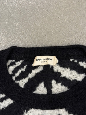 2015 Saint Laurent Paris by Hedi Slimane tiger stripe knit