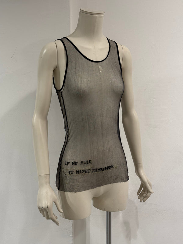 S/S2000 Ann Demeulemeester “If we stir it might disappear” sheer tank