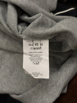 2016 Balenciaga deconstructed irregular t-shirt