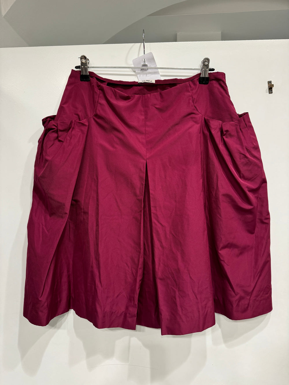 2008 Miu Miu egg cell pockets nylon skirt