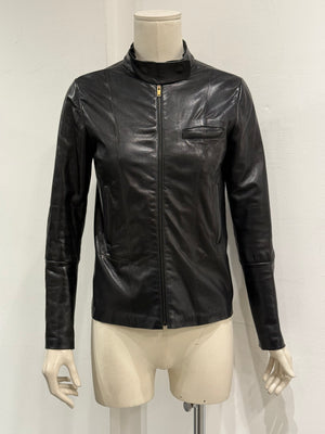 A/W2013 Maison Margiela MM6 fitted leather jacket