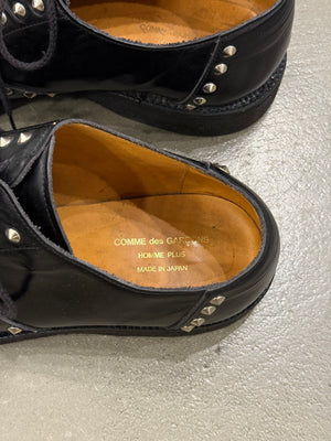 2010s Comme des Garçons studded leather derby shoes