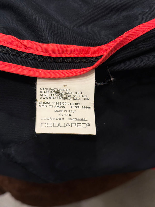 2000s Dsquared2 multi-pocket cargo bomber jacket