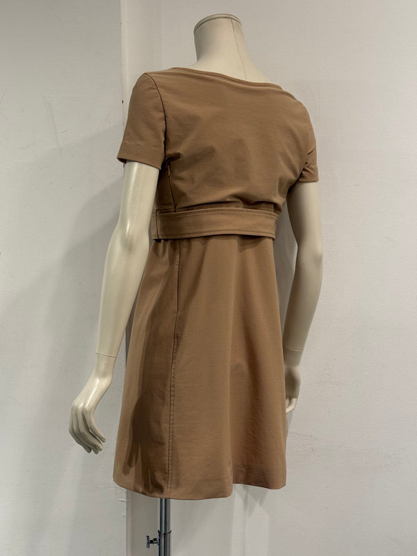 1997 Prada belted safari midi dress