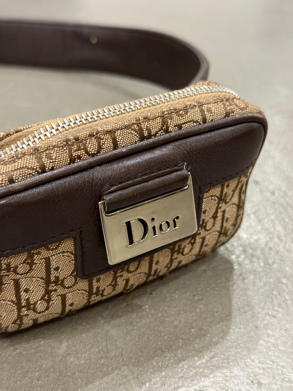 2000s Dior by Galliano monogram waist bag belt
