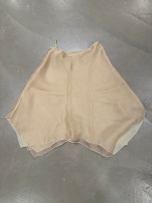 1990s Emporio Armani double layered skirt