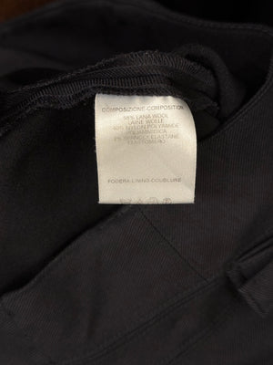 2003 Gucci black low-rise flared trousers