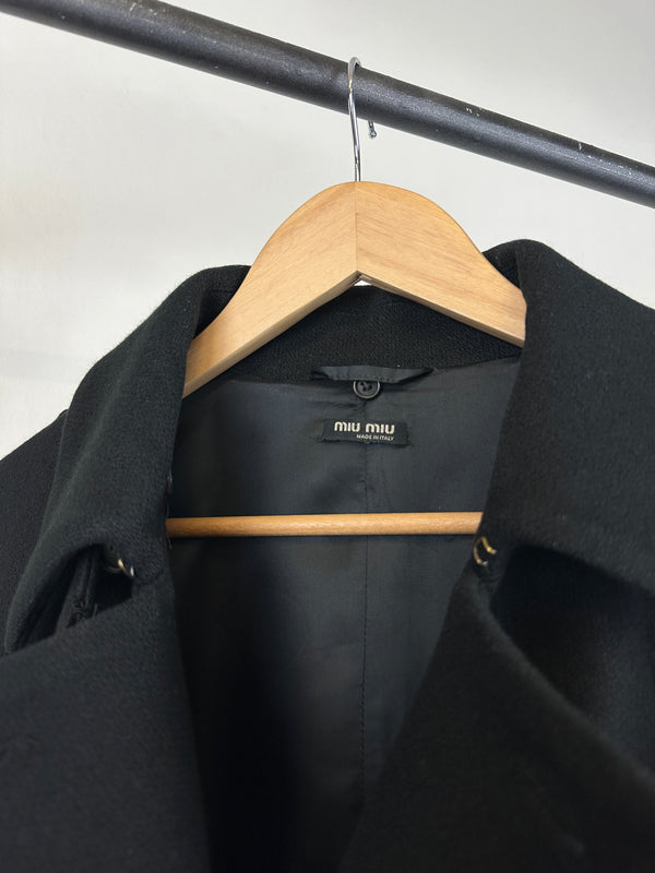 2000s Miu Miu double breasted wool coat
