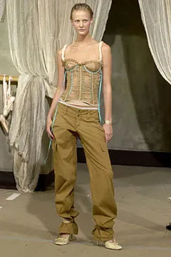 S/S 2002 Dolce & Gabbana runway Lace-Up Corset Top