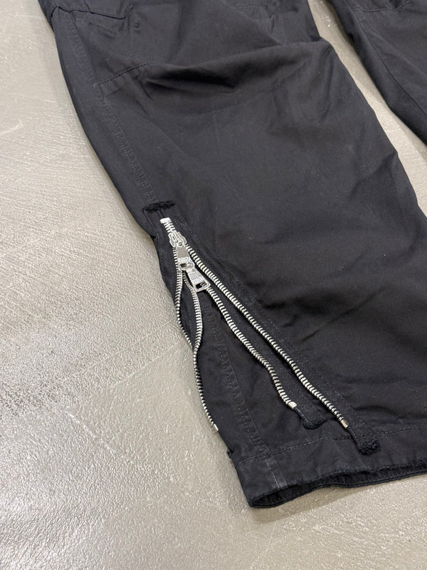 2000s Dolce & Gabbana double ankle zipper cargo pants