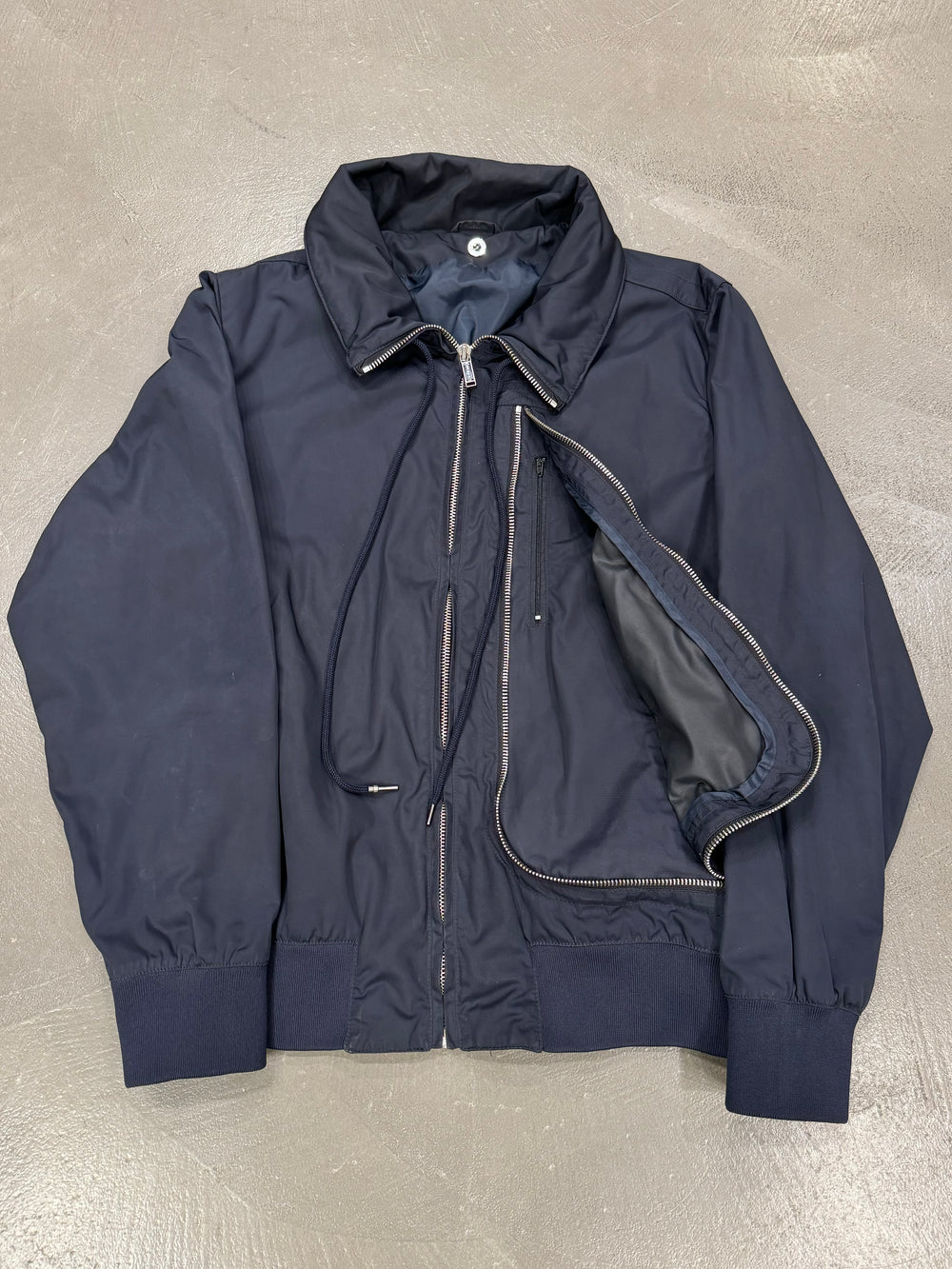 1990s Dirk Bikkembergs L-Zip Flight Jacket