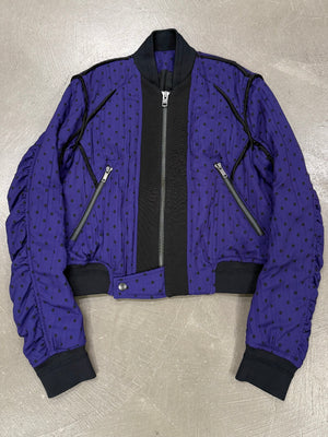 Haider Ackermann purple bomber jacket