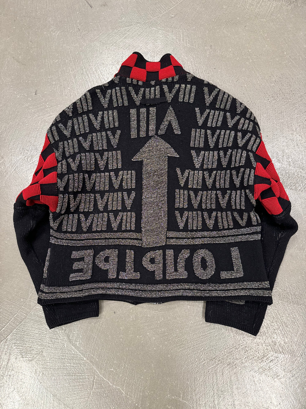 A/W 1985/1986 Jean Paul Gaultier 'Russian Contructivist' cardigan knit