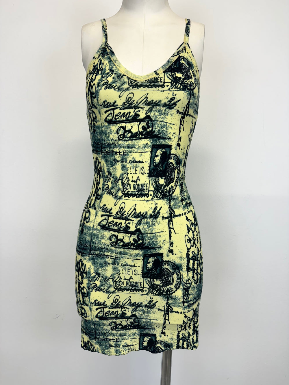 1990s Jean Paul Gaultier postcard mini dress