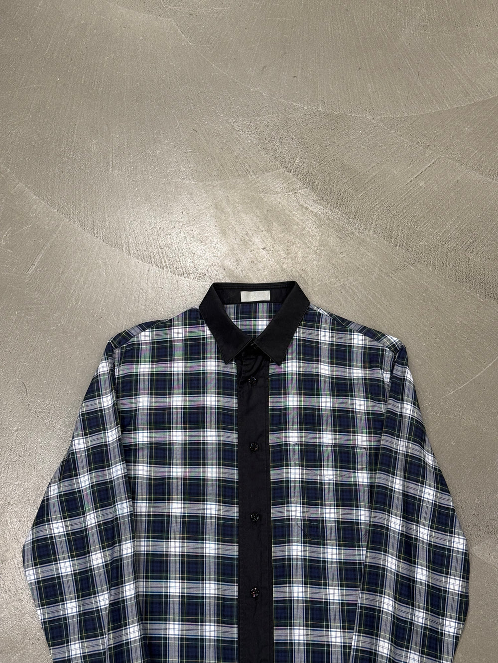 F/W2005 Dior by Hedi Slimane “fireworks” runway plaid shirt