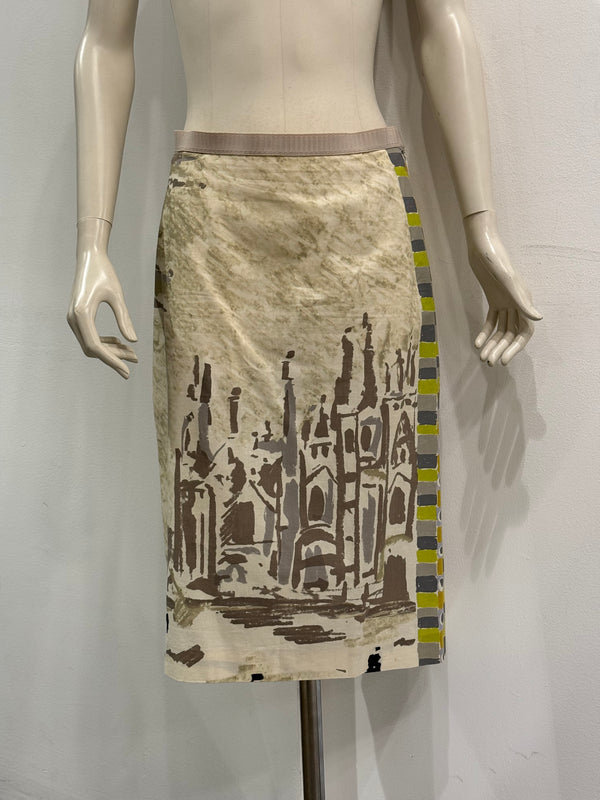 2018 Prada Duomo painting skirt