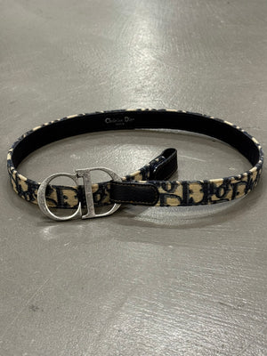 2000s Christian Dior by Galliano monogram belt