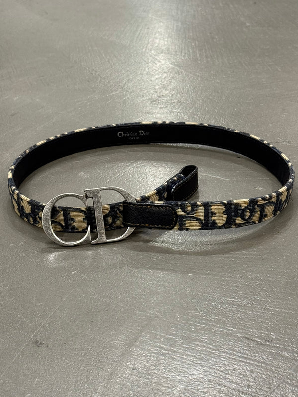 2000s Christian Dior by Galliano monogram belt