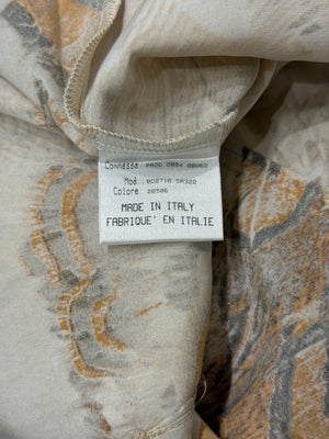 2004 Roberto Cavalli feather silk shirt