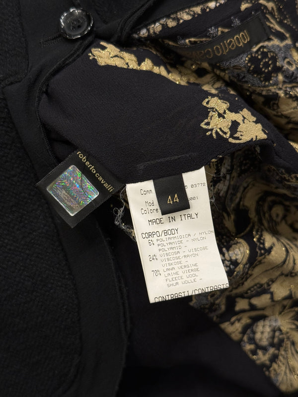 2000s Roberto Cavalli jewel pocket embellished jacket
