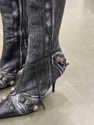 Balenciaga heeled city boots - new